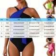 thumbnail image 4 of Fewfanhot Womens One Piece Swimsuits Halter Bathing Suits Push Up Swim Suits Slimming Tummy Control Swimwear, 4 of 7