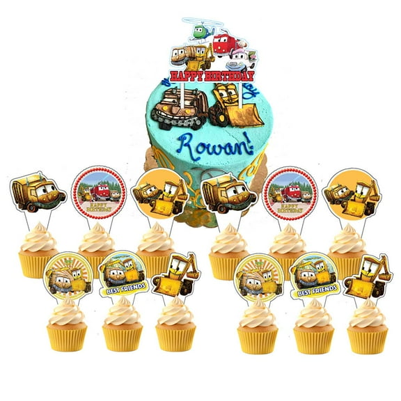 Stinky & Dirty Cake Topper Cupcake Set Party Supplies Decoration Birthday Decor Kit