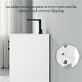 thumbnail image 6 of Yaheetech 34" Tall Modern Freestanding Bathroom Vanity with Ceramic Basin, White, 6 of 7