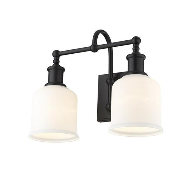 Z Lite 733-2V-MB 16 Po Bryant 2 Light Vanity Wall Light&44; Noir Mat