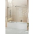 thumbnail image 5 of Glass Warehouse  68 in. - 72 in. x 60in. Frameless Bath Tub Sliding Shower Door Brushed Nickel Nickel Finish, 5 of 5