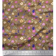 thumbnail image 1 of Soimoi Georgette Viscose Fabric Flower Watercolor Print Fabric by Yard 42 Inch Wide, 1 of 3