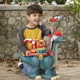 thumbnail image 4 of TABOO Chomp Squad Blazeasaurus Action Figure with Sparks McKenzie and Firefighter Gear, 2 ft Tall, 4 of 8
