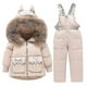 thumbnail image 1 of Parka y monos con capucha para niños, chaqueta cálida de invierno para niños y niñas, chaqueta de dinosaurio para bebé, traje de nieve, 1 of 5