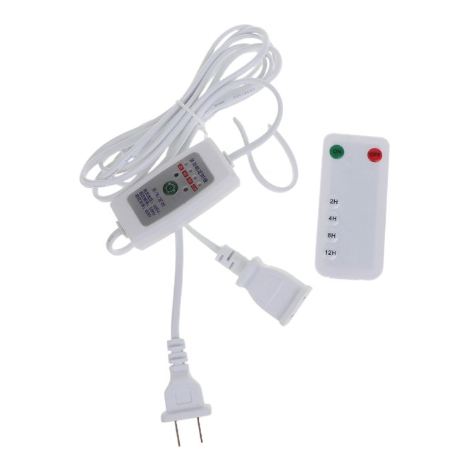 Cable de extensión de 2,5 m con temporizador remoto para lámpara LED de ventilador de techo Feliz Sencillez