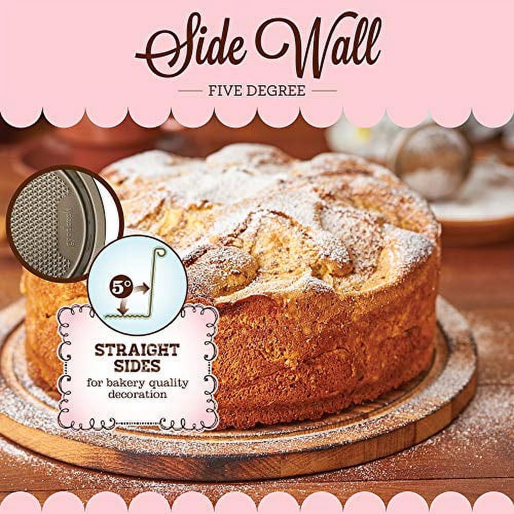 Sweet Creations Textured Nonstick Round Cake Pan 9" x 2"
