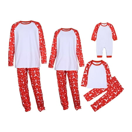 

Christmas Family Pajamas Matching Sets Baby Women s Soft Casual Pajama Leggings and Tall Tee Sets with Cute Fun Prints