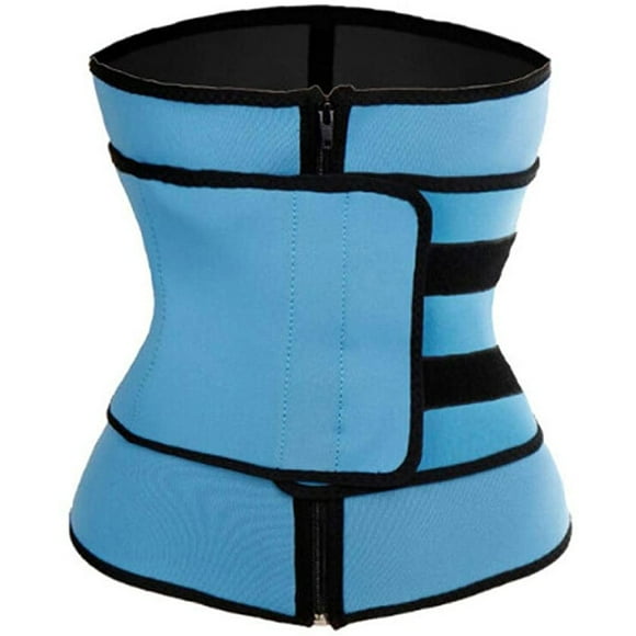 Dvkptbk Yoga Shapewear Waist Trim-Mer Belt Man and Women Body Shaping Zipper Abdomen Belt Slimmer Kit Fitness & Yoga Equipment
