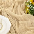 thumbnail image 6 of Cheesecloth Table Runner Boho Rustic Cheese Cloth Runner for Wedding Easter Decoration Summer Party Table Decor Kitchen Dining Farmhouse, 6 of 6