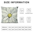 thumbnail image 5 of Shiartex Spring Daisy Pillow Covers Yellow Gray Outdoor Throw Pillow Cases Summer Floral Pillowcase Flower Cushion Covers Home Decorations for Bed Sofa Couch，Multi-Size, 5 of 5