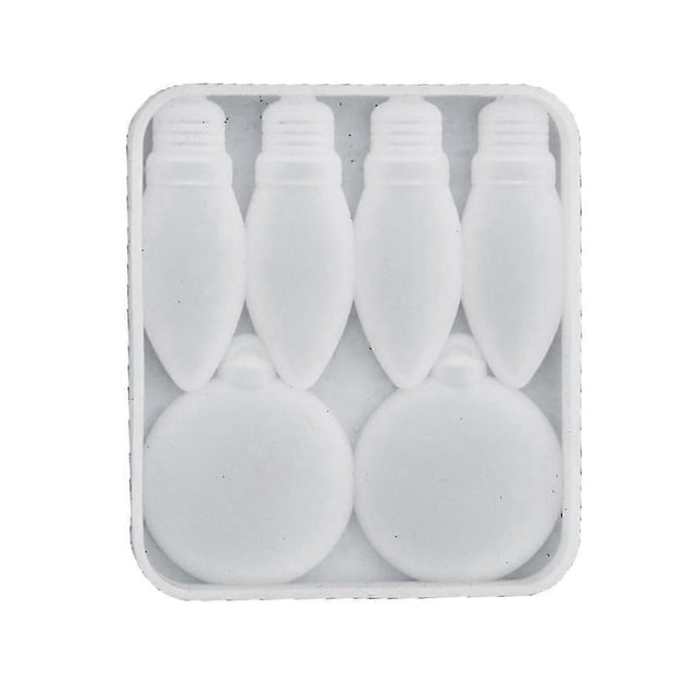 Silicone Christmas Light Bulb Mold for DIY Resin Ornament Crafting, Holiday Decorations