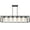white linea, variant on Melucee Black Dining Room Light Fixture, 6-Lights Modern Rectangular Chandelier with Clear Glass Shades