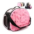 thumbnail image 2 of Labymos Foldable Dog Cat Carrier with Handle Zip Clear Window Collapsible Pet Travel Bag for, 2 of 8
