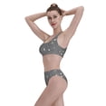 thumbnail image 5 of Daiia Airplane Routes Around The World printed 2 piece Swimsuit Bikinis for Women High Waisted Racerback Bathing Suits Summer Tummy Control Scoop Neck Swimwear-XX-Large, 5 of 8