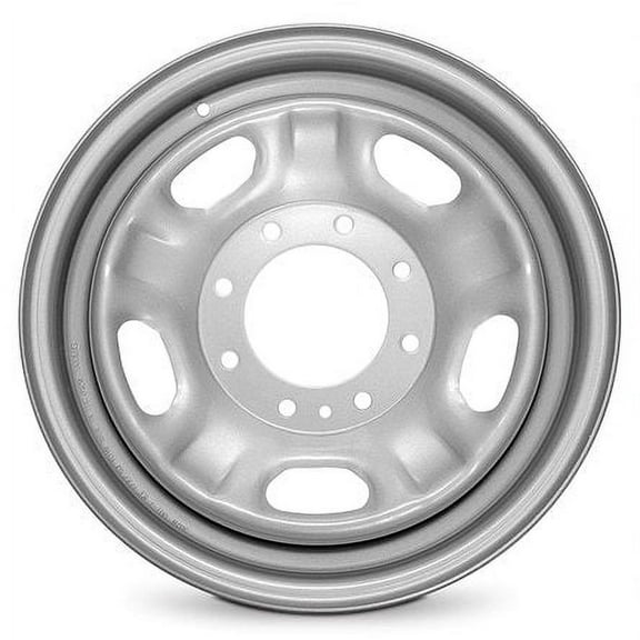 Wheel Rim for 2008-2022 ford F350 17x7.5 in Painted Silver Steel Rim Direct Fit