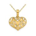 thumbnail image 1 of 14K Yellow Gold Hearts in Heart Charm Pendant Necklace with Chain, 1 of 4