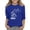 Blue, variant on GiLiling Girls 3/4 Sleeve Crewneck Sweatshirt, Dandelion Printed Basic Blouse, Soft Casual Fashion Top Suitable for School Days and Leisure Occasions