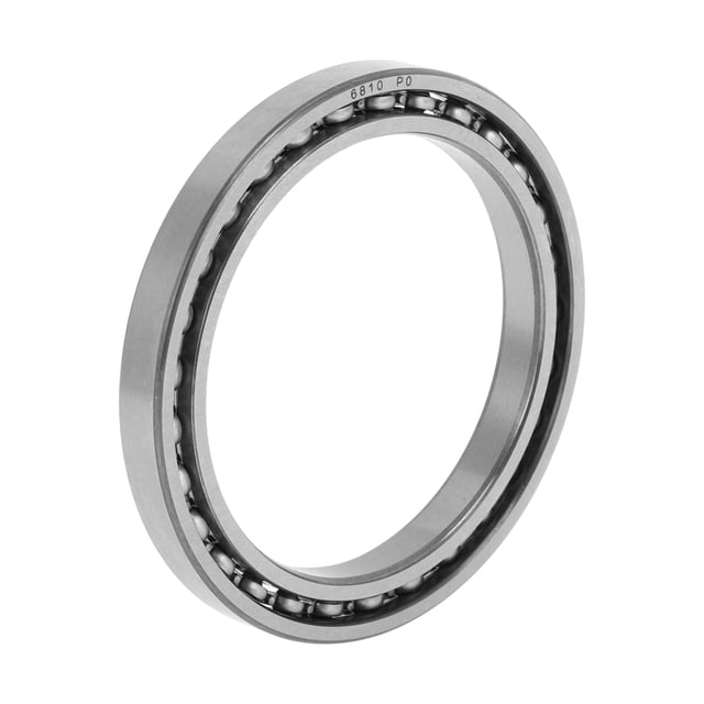 Unique Bargains Roulements à Billes à Rainures Profondes 6810 P0 50x65x7mm Roulements Lubrifiés Type Ouvert Ton Argenté Roue de Trottinette Planche à Roulettes