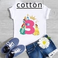 thumbnail image 2 of Camiseta de algodón para fiesta de cumpleaños de niños, disfraz de princesa, para niñas de 1, 2, 3, 4, 5, 6, 7, 8 y 9 años, regalo de cumpleaños de princesa Disney, 2 of 5