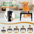 thumbnail image 6 of MOONORAH Elevated Dog Bowls, 2 in 1 Adjustable Raised Dog Bowl Stand with Stainless Steel Dogs Food Bowl & Slow Feeder Dog Bowls, 5 Heights for Small Medium Large Dogs Pets with Non-Slip Feet, 6 of 10