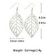 thumbnail image 3 of Pendientes de la gota de la hoja de oro Pendientes de la hoja de la planta Pendiente colgante Regalos para la hermana esposa y oro diario, 3 of 5