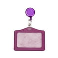 thumbnail image 2 of Purple Horizontal Retractable Id Badge Holder With Buckle, By Meiiso, Large Inventory!, 2 of 2