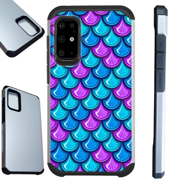 WORLD ACC Fusion Phone Case Compatible with Samsung Galaxy Note 20 Ultra Hybrid TPU Phone Cover (Mermaid Teal)