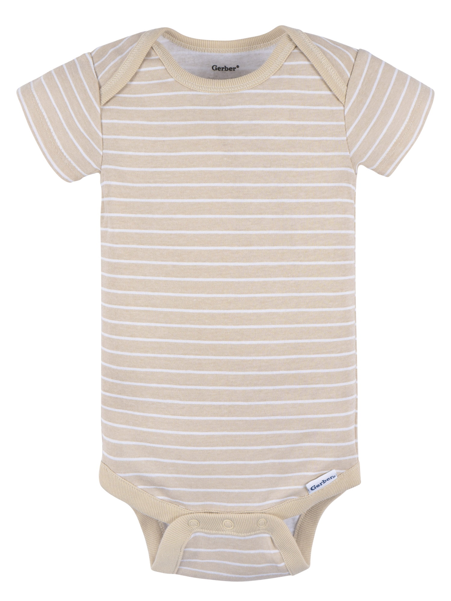 Gerber Baby Neutral Short Sleeve Onesies, 3-Pack, Sizes Newborn - 24 Months
