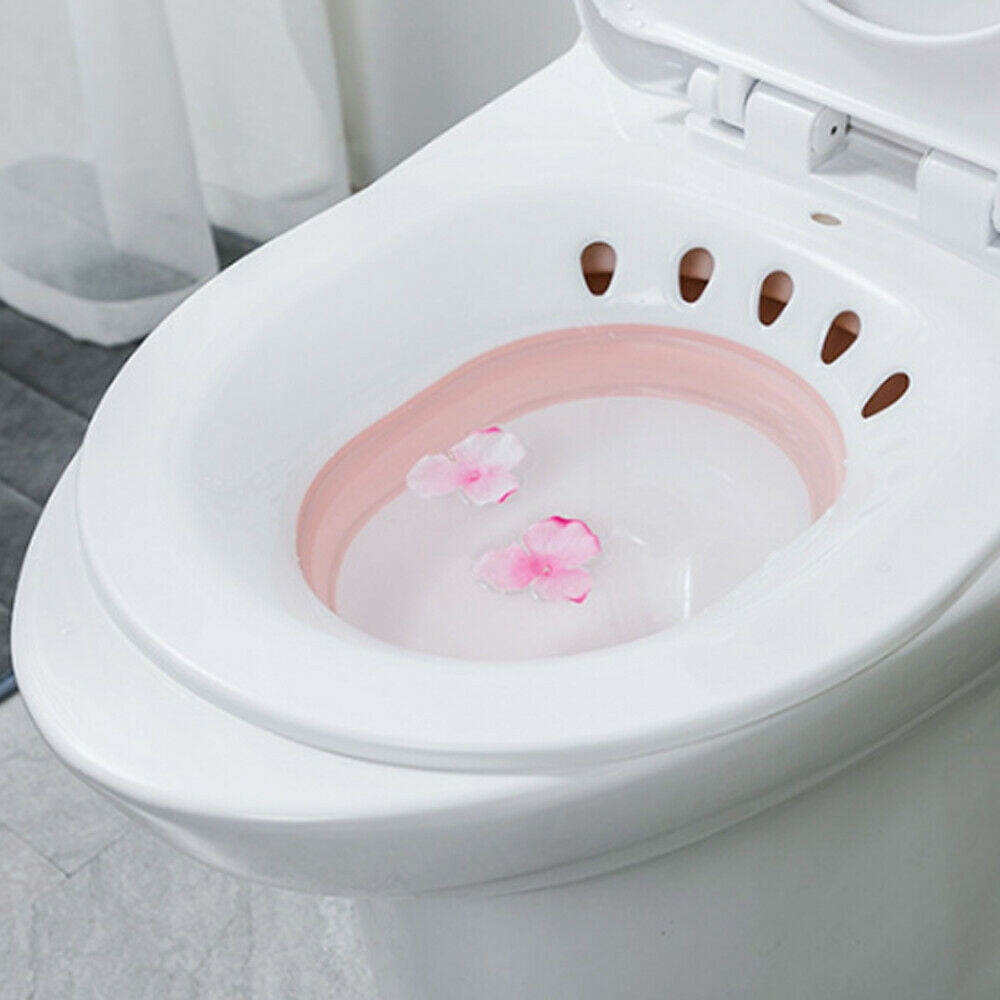 1# Pregnant Women Postpartum Hip Sitting Bath Basin for Most Bathroom Toilet Toilet Hip Bidet