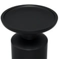 thumbnail image 5 of Allora 16" Round Contemporary Solid Wood Accent Table in Black, 5 of 7