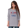 thumbnail image 4 of Popeye Born in the USA Proud American Long Sleeve TShirt Men Women Brisco Brands S, 4 of 6