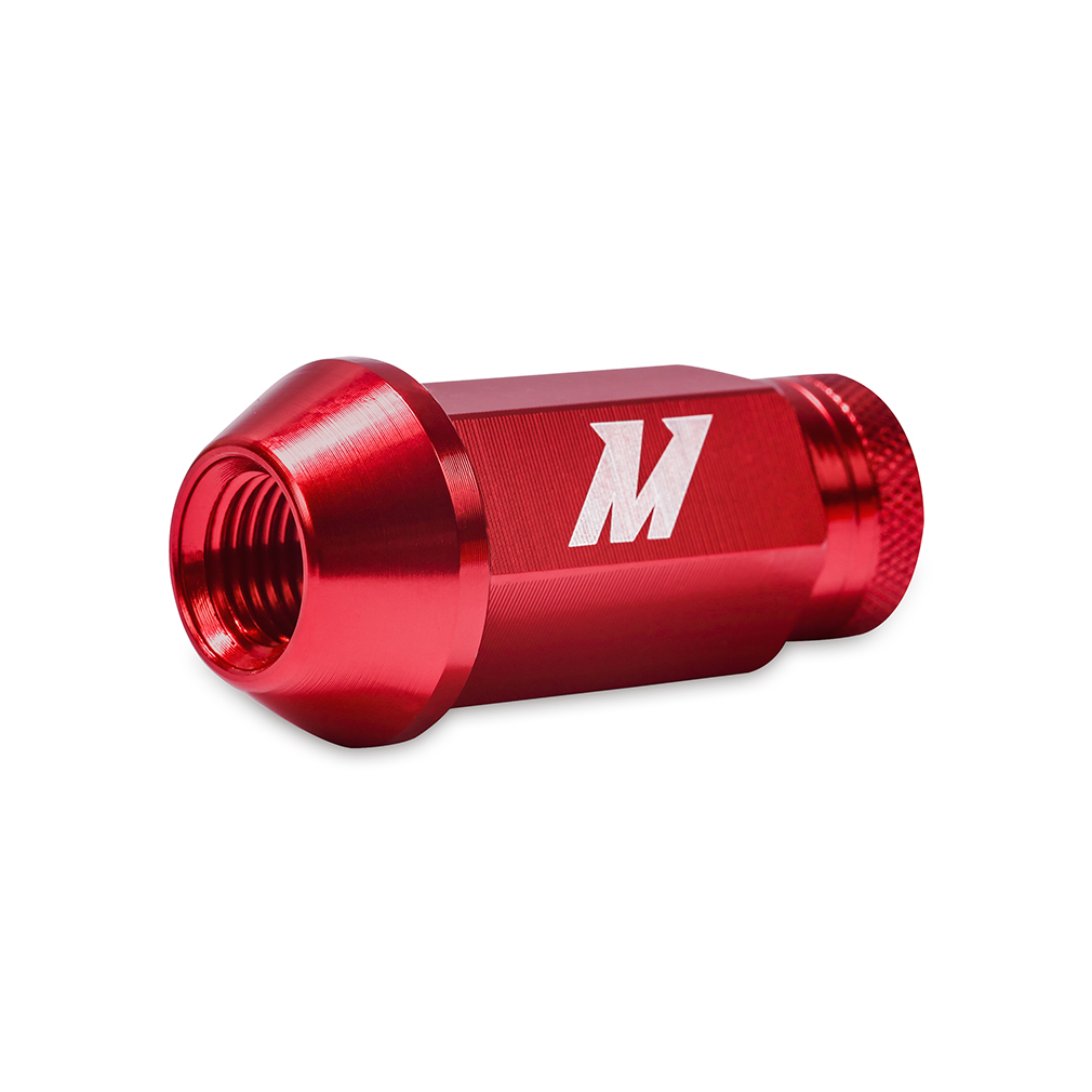 Mishimoto MMLG-15-20LRD Aluminum Locking Lug Nuts M12x1.5, 20pc Set, Red