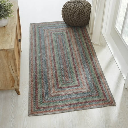 VHC Brands Multi Jute Rug Rect w/Pad 36x72