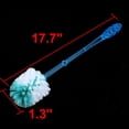 thumbnail image 2 of Uxcell Washroom Plastic Grip Round Shape Bristle Head Toilet Cleaning Brush Blue, 2 of 4