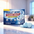 thumbnail image 2 of Automatic Toilet Bowl Cleaner Tablets, 12 Tabs Blue Gel ToiletTank Cleaners, Fresh Mint Scent, Stain & Smell Eliminator, Descale & Deodorize, Septic-safe Toilet Deep Cleaning Tablets for Bathroom, 2 of 8