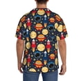 thumbnail image 3 of Kdxio Men's Hawaiian Shirt for Men Short Sleeve Shirt Colorful Astronomy Summer Casual Holiday Beach Button Down T-Shirts, 3 of 5