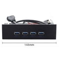 thumbnail image 3 of Chenyang CY USB 3.0 HUB 4 Ports Front Panel to Motherboard 20Pin Connector Cable for 5.25" CD-ROM Bay Convertor, 3 of 5