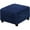 Navy, variant on VogueV Square Velvet Ottoman Slipcover, Stretch Footstool Protector with Elastic Bottom, Plush Furniture Cover for Storage Stool, Pet & man-Friendly, 27-32 Inch, A Set of Stool Protection Covers