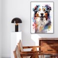 thumbnail image 3 of Australian Shepherd Dog Art - Watercolor Style Wall, Home or Apartment Decor - Sweet Poster Print Gift for Puppy Lovers, Dog Lovers, Women, Girls, Kids, Baby Room, Nursery, 3 of 5