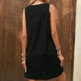 thumbnail image 3 of LYEAA Womens Dresses Sleeveless with Pockets Crew Neck Elegant Midi Dresses Solid Casual Dressy Loose Button Pullover Dresses Modest Vacation Dresses Black S, 3 of 7