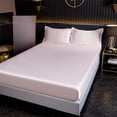 thumbnail image 1 of Drap-housse à Poches Profondes Effet Satin, Microfibre Brossée, Infroissable, Rafraîchissant, Drap de Lit pour Dormeurs Ayant Chaud, 1 of 6