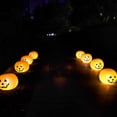 thumbnail image 2 of Light-up Halloween Balloons, Inflatable LED Glow in the Dark Pumpkin Decoration for Party, 2 of 9