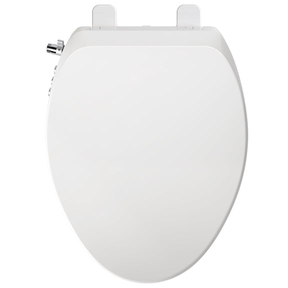 ROSYNEY Bidet Toilet Seat – Non-Electric, Self-Cleaning Dual Nozzles for Frontal & Rear Wash, Adjustable Water Pressure, Slow-Close Lid, Fits Elongated Toilets