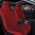 thumbnail image 4 of Goofa Red Black Houndstooth Printed Car Seat Covers, Automotive Seat Covers for Cars Trucks and SUVs, Quick Setup Universal Fit Elastic Seat Covers-2 PCS, 4 of 6