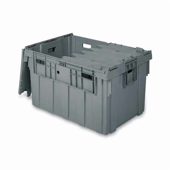 Buckhorn AttachedLidTote,34inL,24inW,Gray AS3424201201000