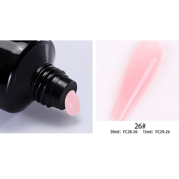 Uñas postizas, uñas postizas, regalos para mujeres, gel de extensión Star de 15 ml, sin papel, gel de extensión de uñas Crystal Quick de 15 ml, pincel de maquillaje