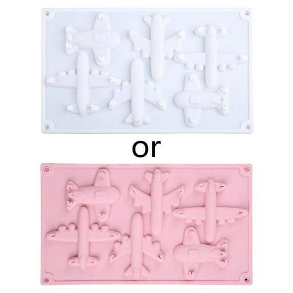 5 Cavity Aircraft Airplane Silicone Mold Fondant Mousse Cake Mould Chocolate Decorating Baking Tool