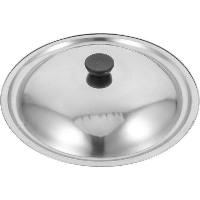 Universal Lid for Pot Pan Skillet Stainless Steel Skillet Lid Replacement Pot Lid with Bakelite Knob (27.5cm)