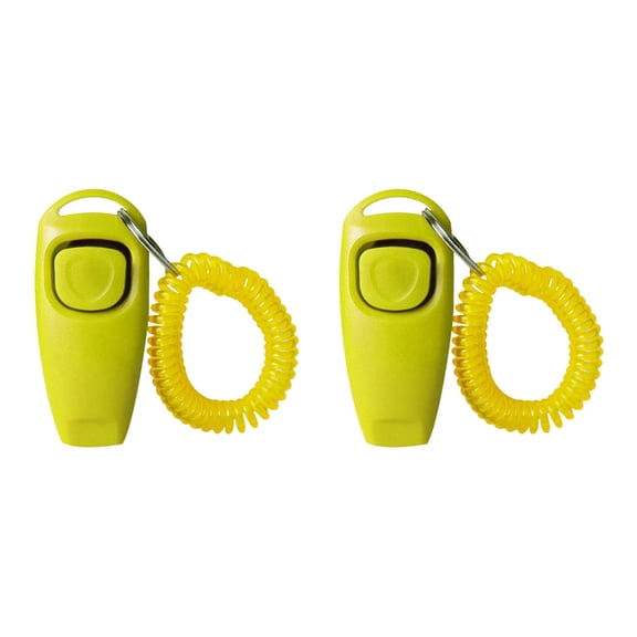 Sinyiin 2pcs Multiuse Training Clickers Whistle For Various Size Dog Efficient Training