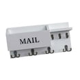 thumbnail image 2 of DOLITY Key Holder Wall Mount Key and Mail Holder for Living Room Farmhouse Entryway White, 2 of 9